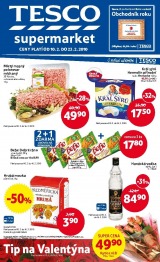 Tesco supermarket letky, strana 1 