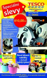 Tesco speciln letk, strana 1 
