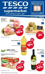 Tesco supermarket letky, strana 1 