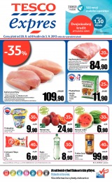 Tesco Expres obchody od 28.8.2013, strana 1 