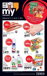 Tesco aktuln letk, strana 1 