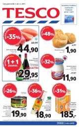 Tesco aktuln letk, strana 1 