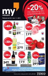 Tesco aktuln letk, strana 1 