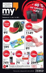 Tesco aktuln letk, strana 1 