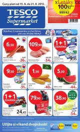 Tesco - supermarket aktuln letk, strana 1 